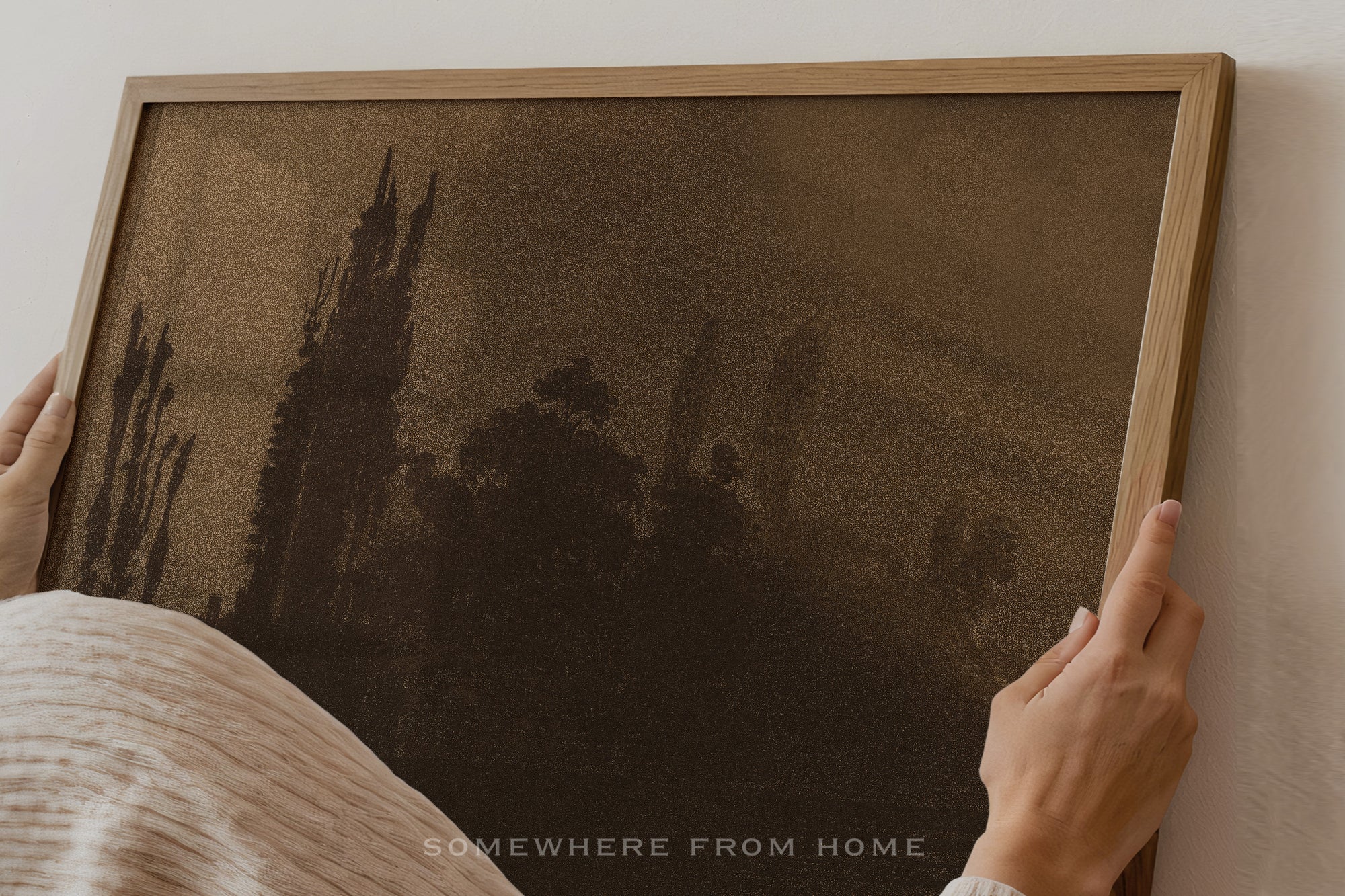 Bronze Stillness - Moody Landscape Silhouette