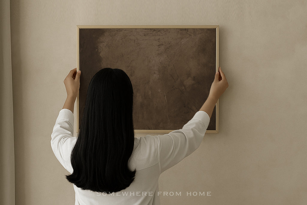 Umber Dusk - Moody Brown Abstract