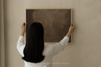 Umber Dusk - Moody Brown Abstract