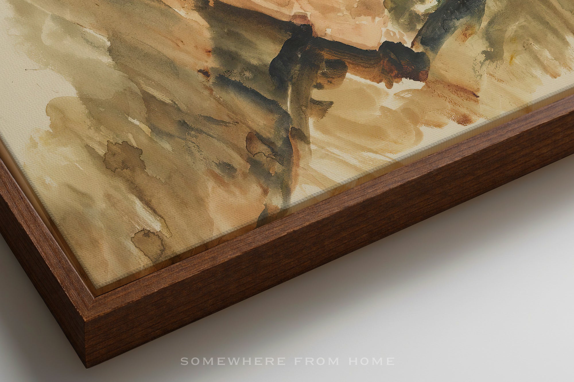 Portrait in Ochre - Watercolor Portrait