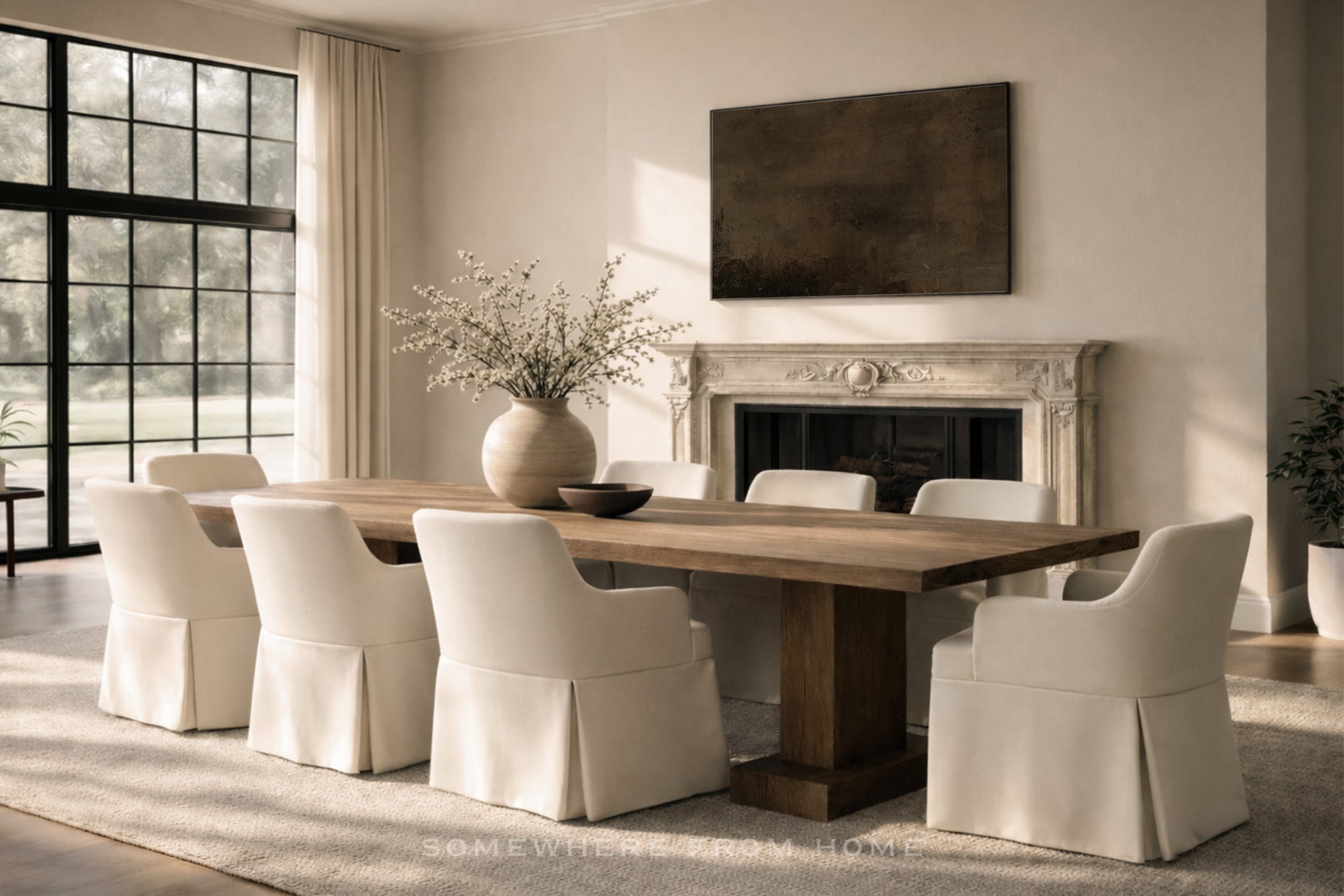 Ember Fade – Original Warm Brown Abstract