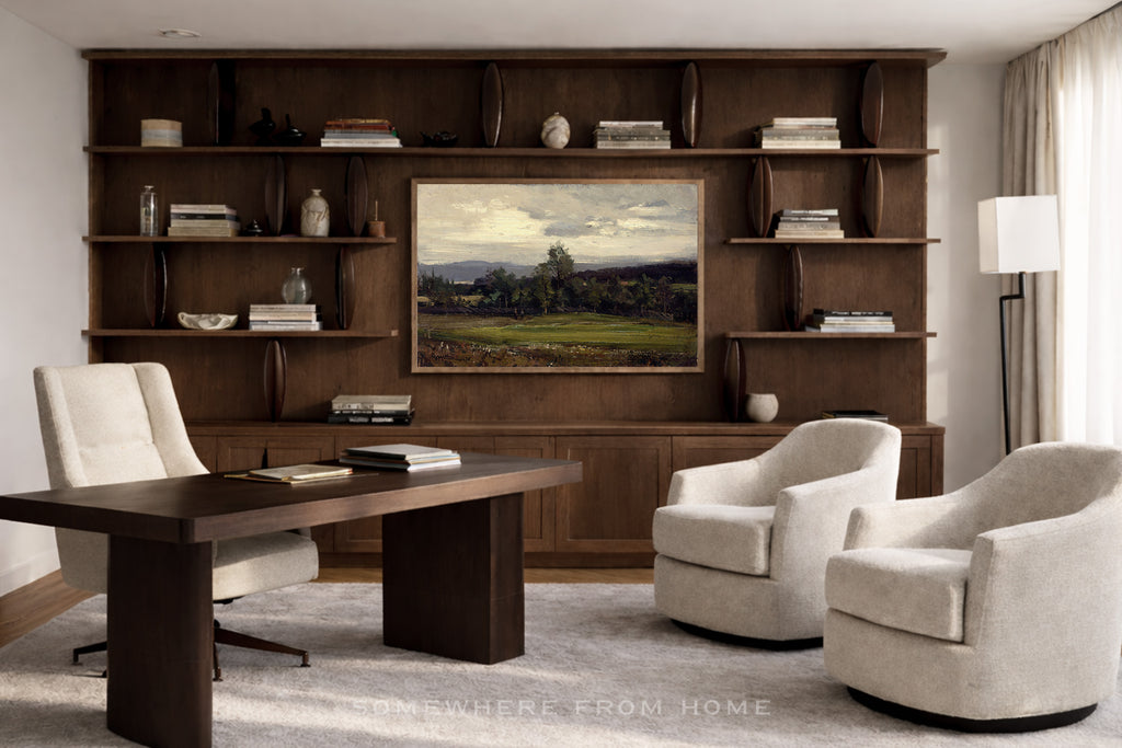 Beyond the Putting Green - Vintage Golf Course Landscape