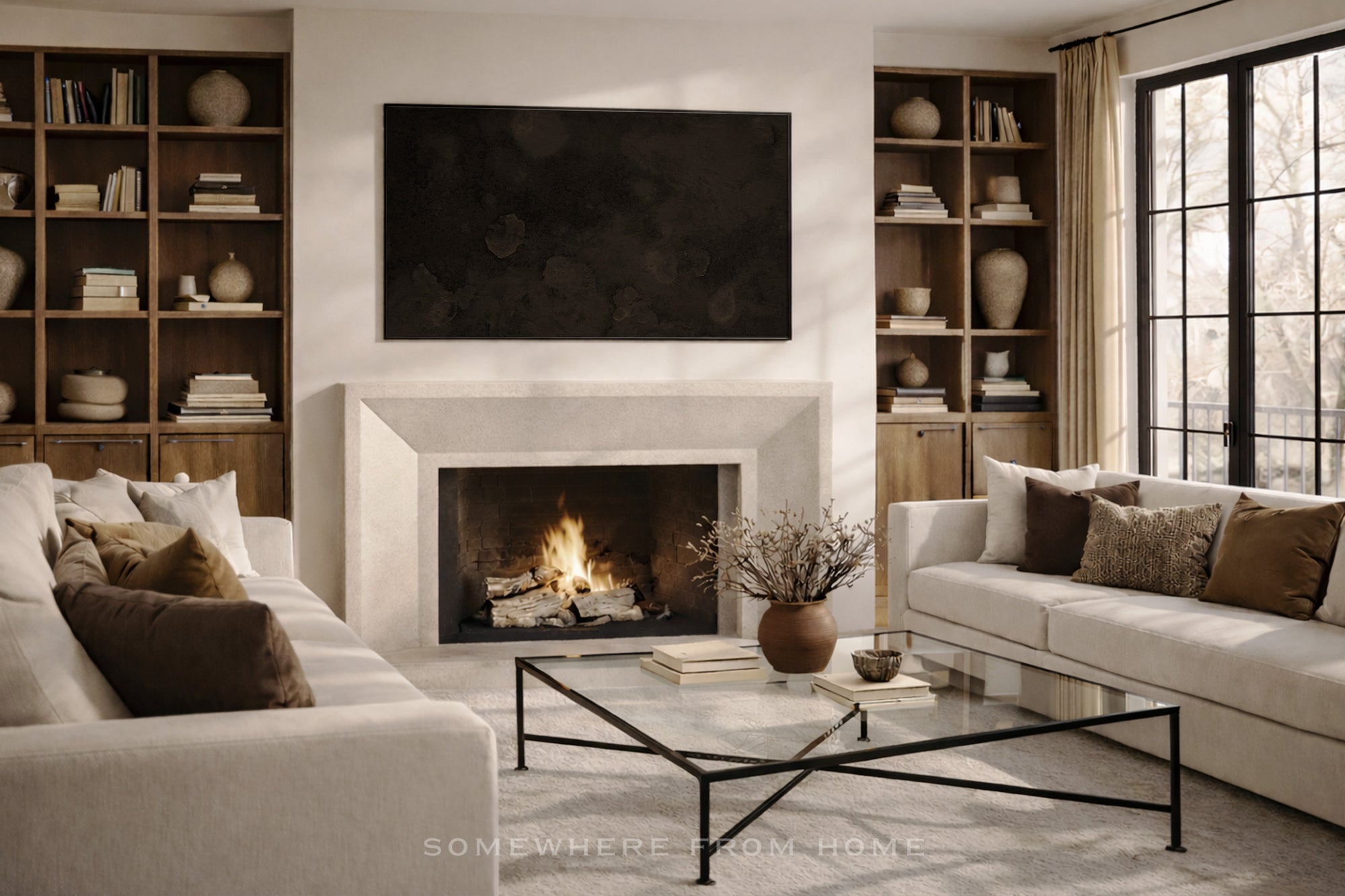 Aged Umber - Warm Tonal Abstract