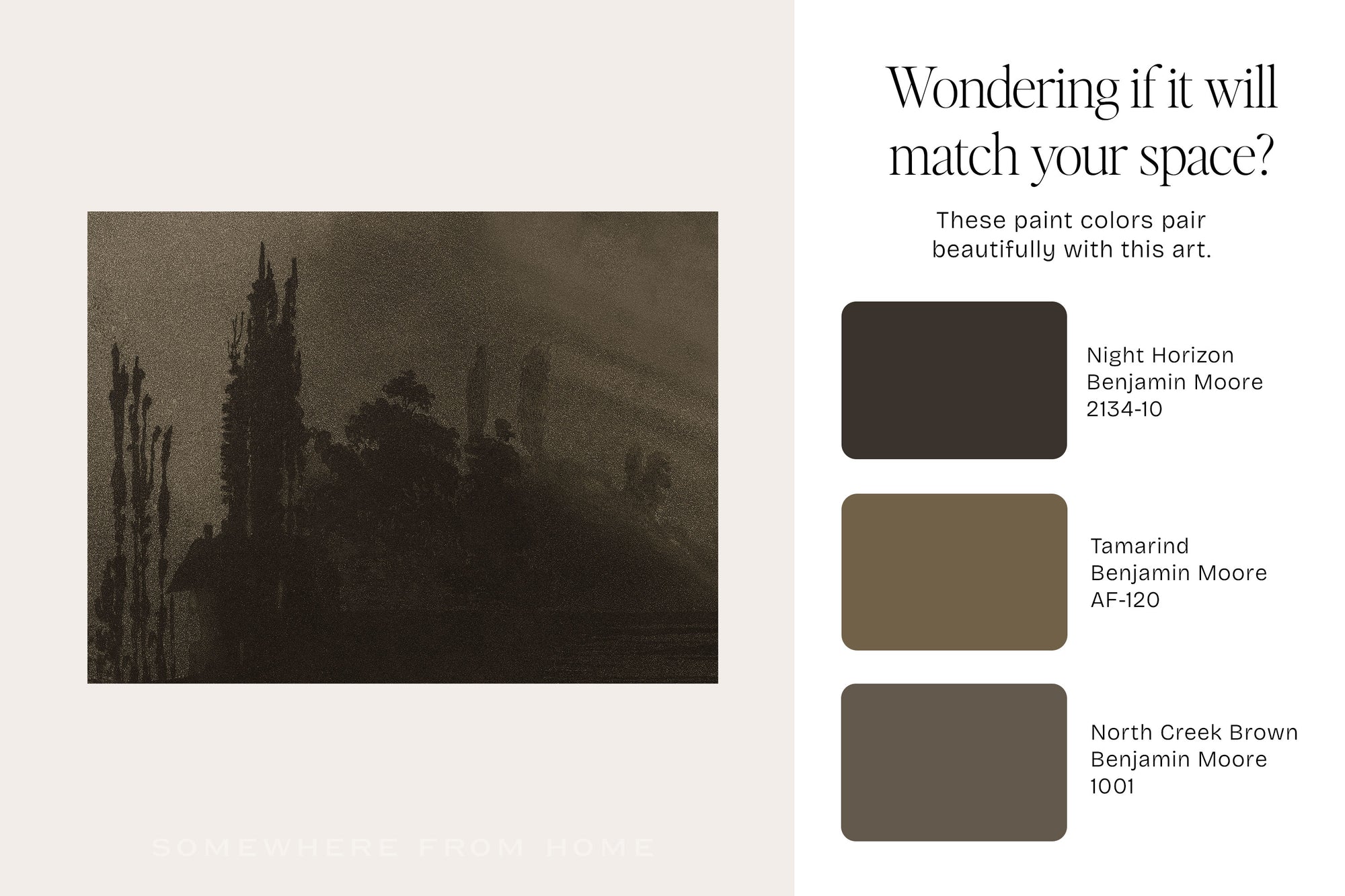 Bronze Stillness - Moody Landscape Silhouette