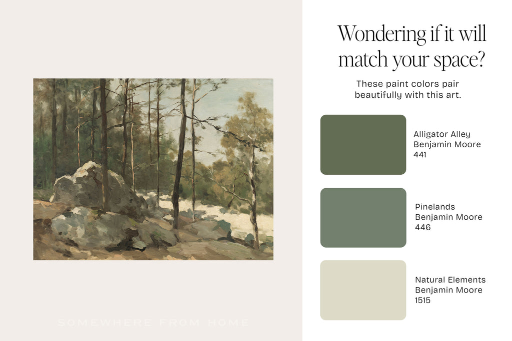 Quiet Pines - Vintage Forest Landscape