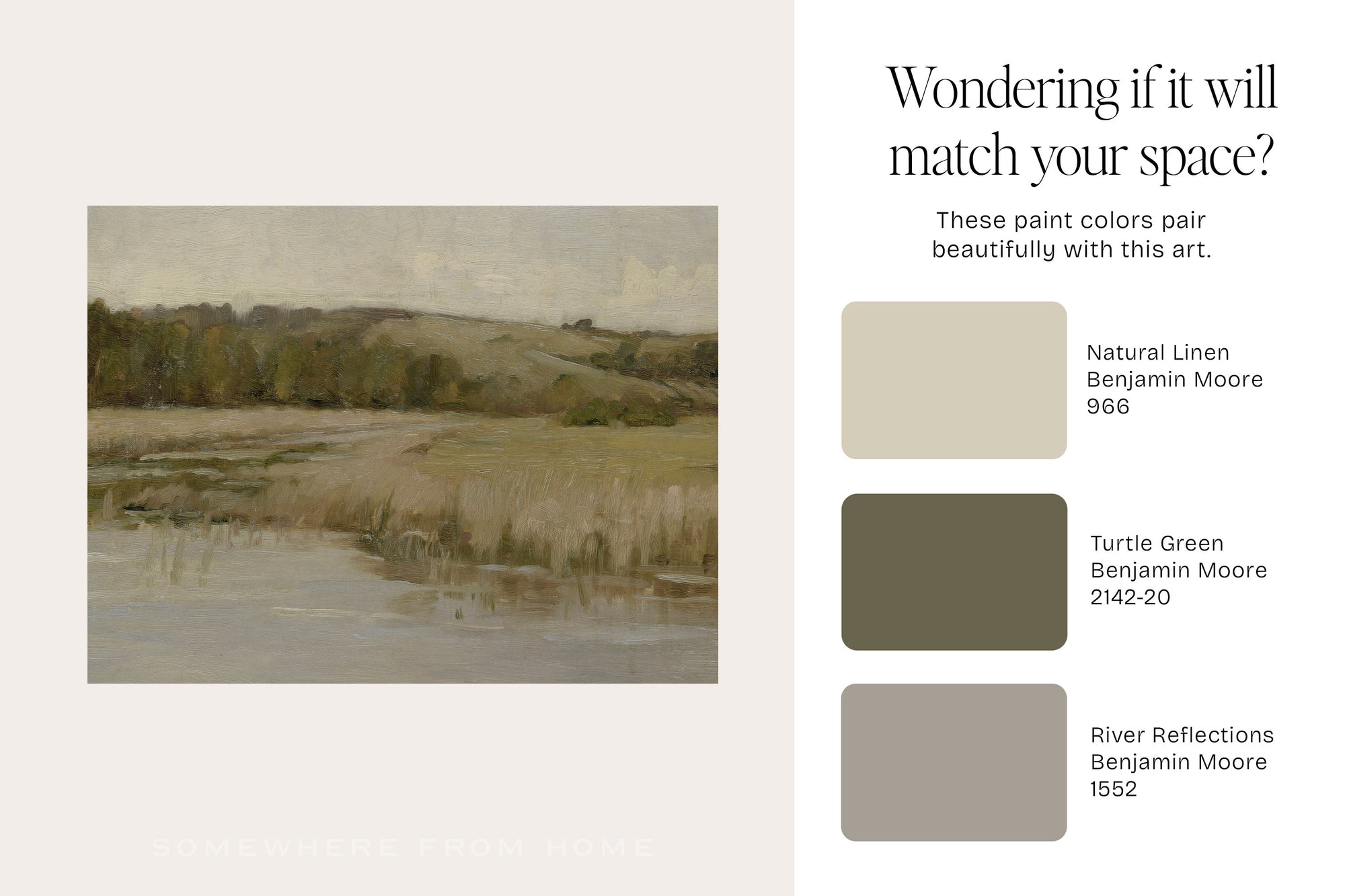 Quiet Meadow - Soft Neutral Countryside Painting