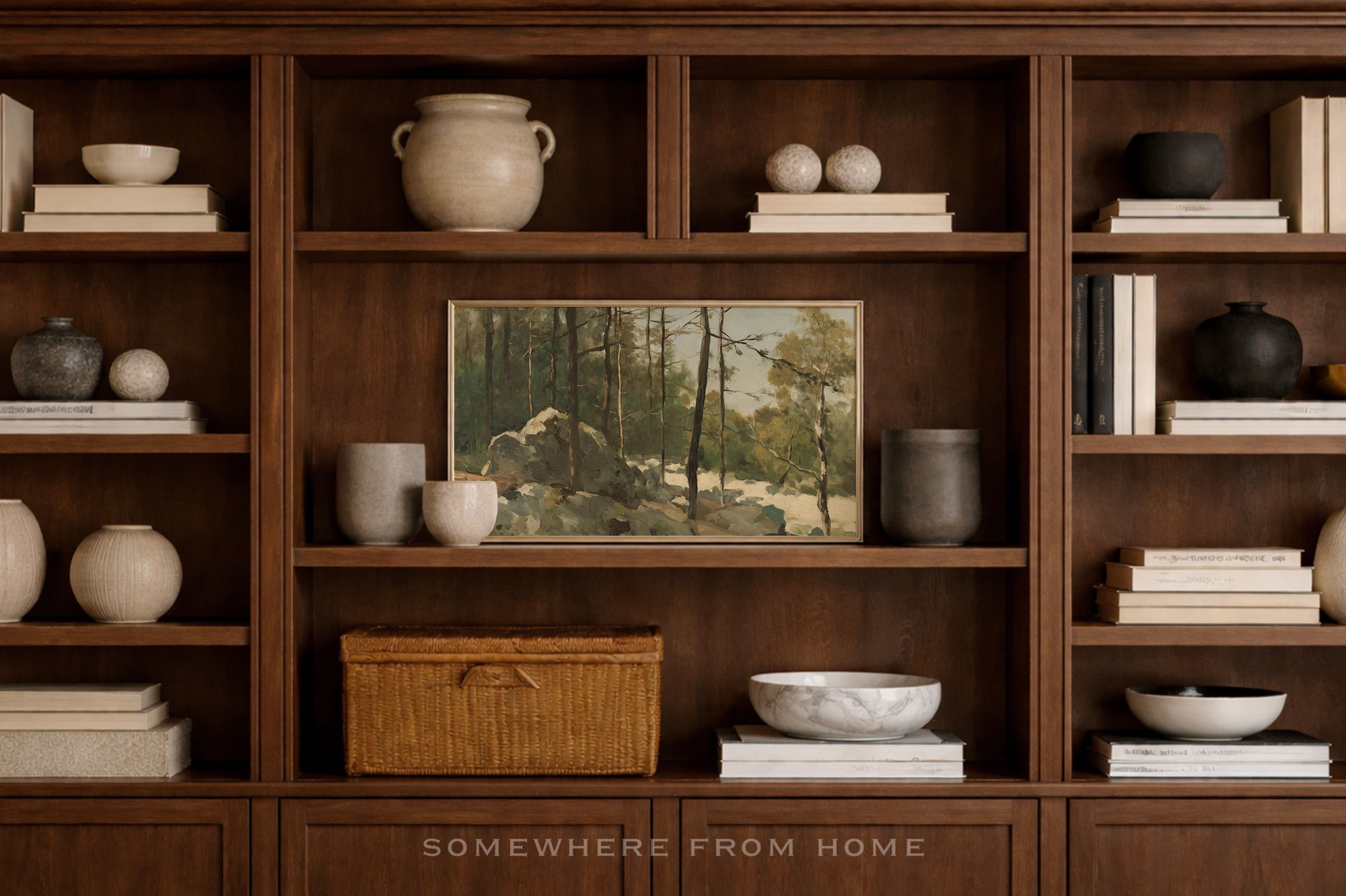 Quiet Pines - Vintage Forest Landscape