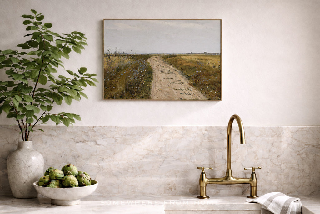 The Long Way Home - Country Road Landscape