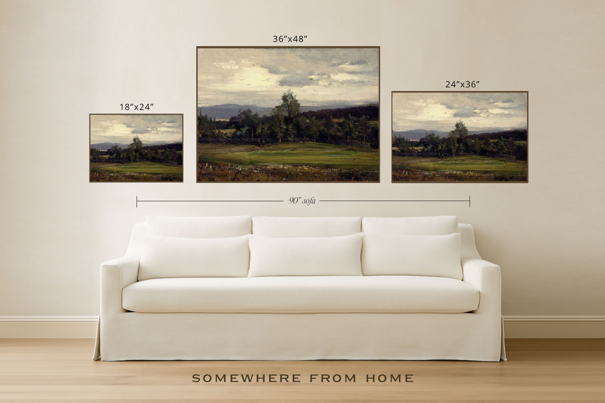 Beyond the Putting Green - Vintage Golf Course Landscape