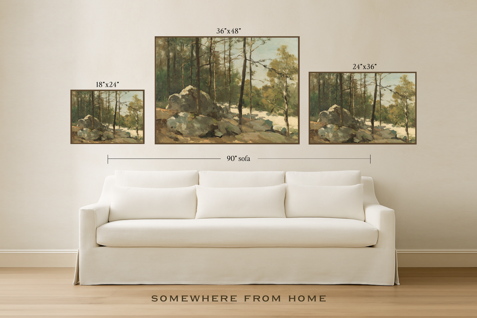 Quiet Pines - Vintage Forest Landscape