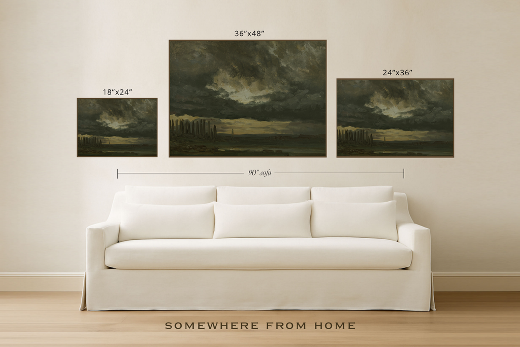 Storm Over Stillwater -  Moody Green Landscape