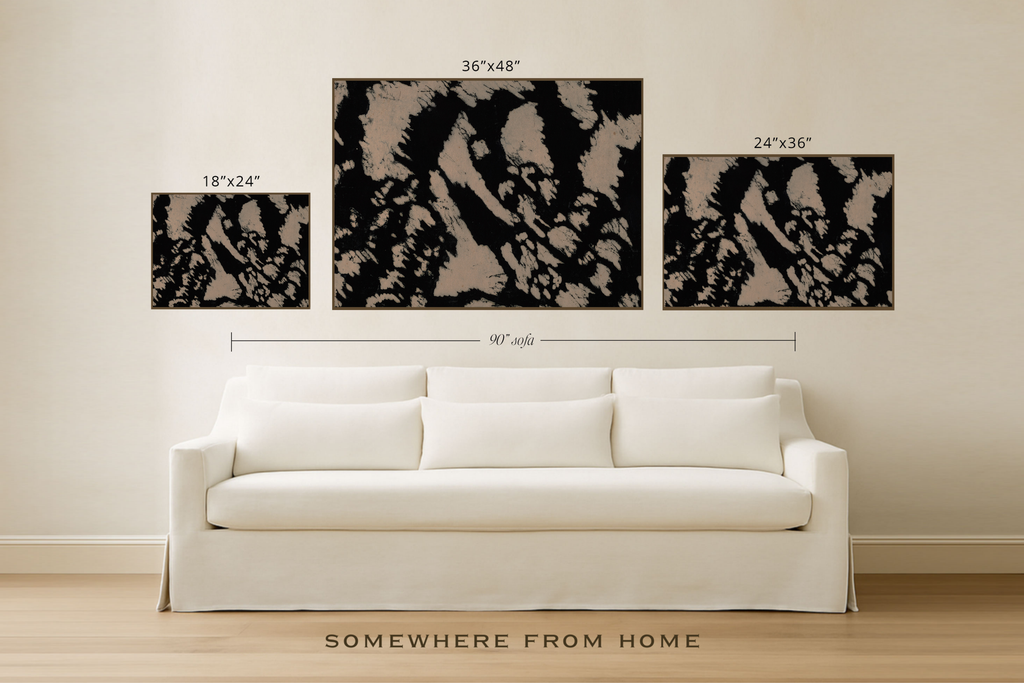 Study in Contrast – Black & Cream Abstract