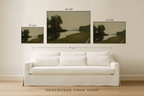 Riverbend Quiet – Moody Green Landscape