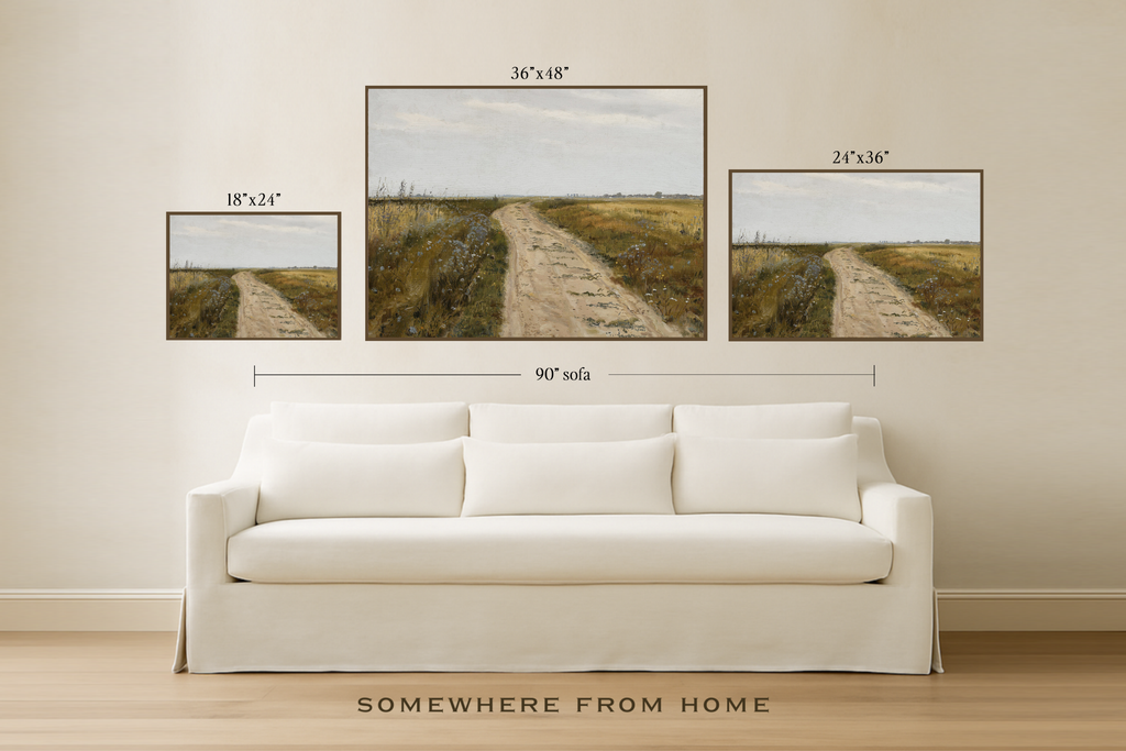 The Long Way Home - Country Road Landscape