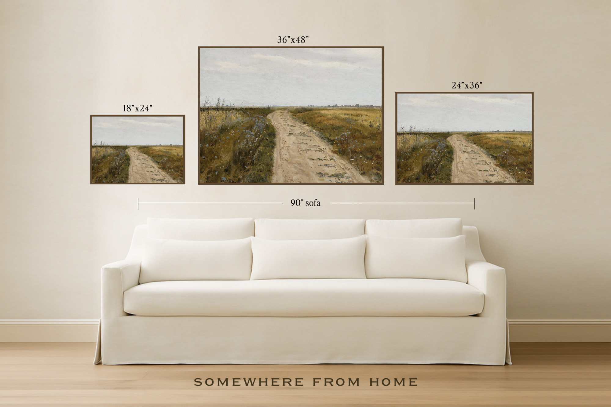 The Long Way Home - Country Road Landscape