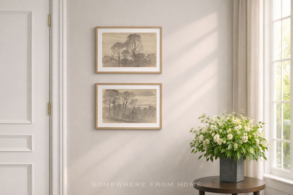 Tree Study Set of 2