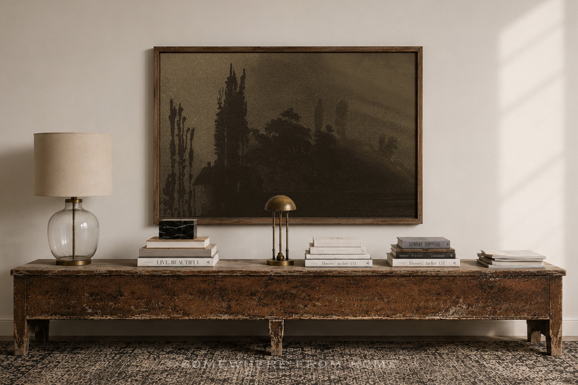 Bronze Stillness - Moody Landscape Silhouette