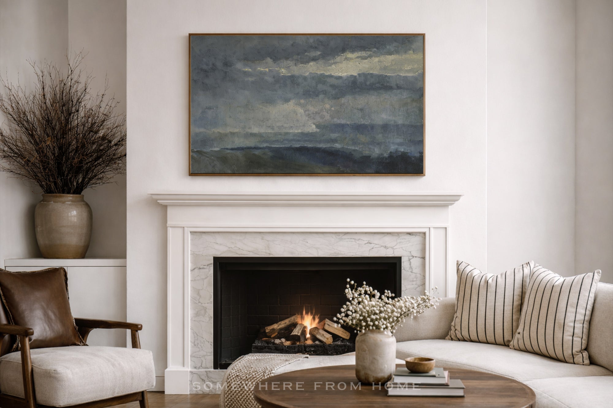 Low Tide Sky - Moody Coastal Landscape