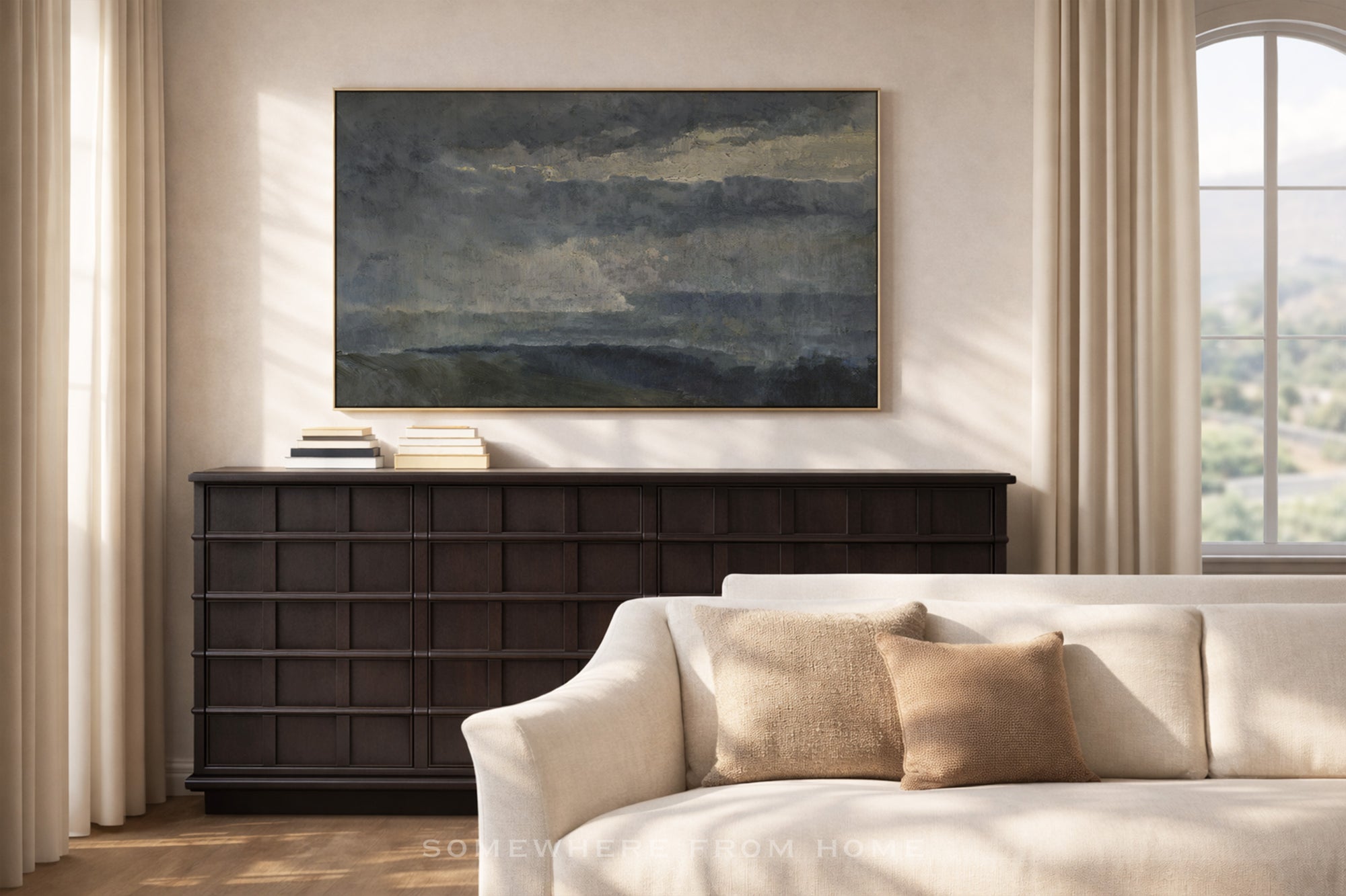 Low Tide Sky - Moody Coastal Landscape