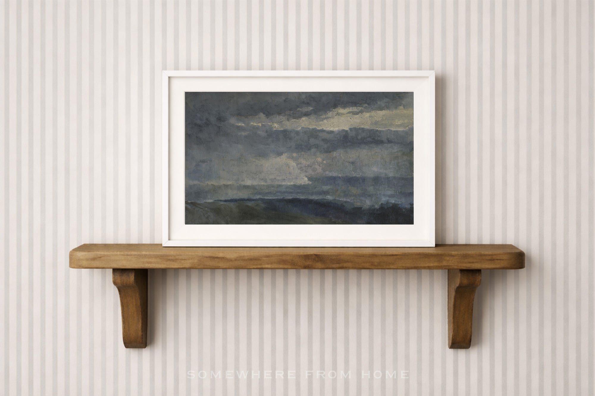 Low Tide Sky - Moody Coastal Landscape