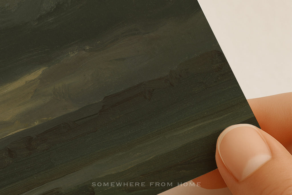 Storm Over Stillwater -  Moody Green Landscape