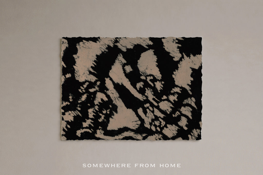 Study in Contrast – Black & Cream Abstract