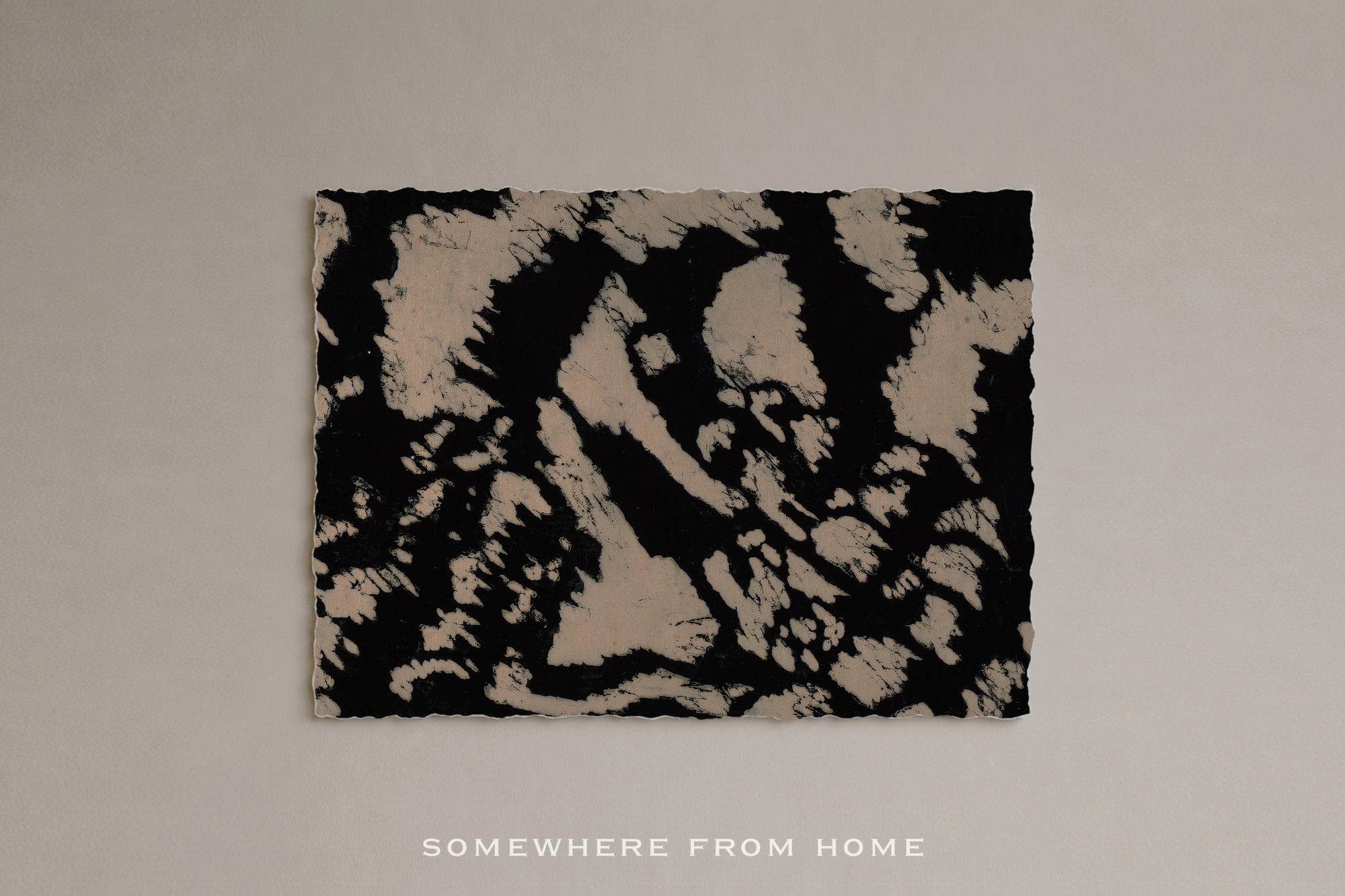 Study in Contrast – Black & Cream Abstract