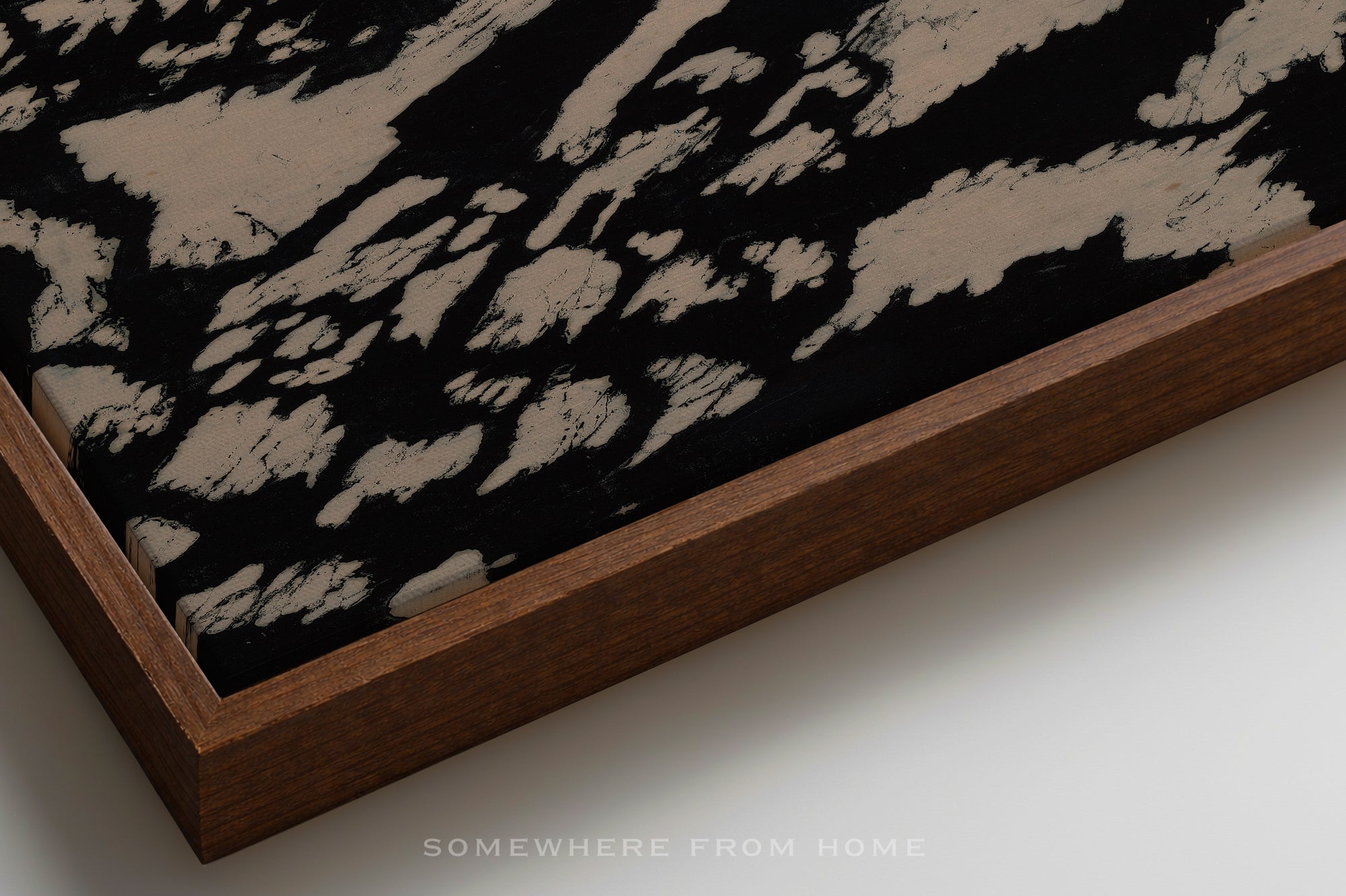 Study in Contrast – Black & Cream Abstract