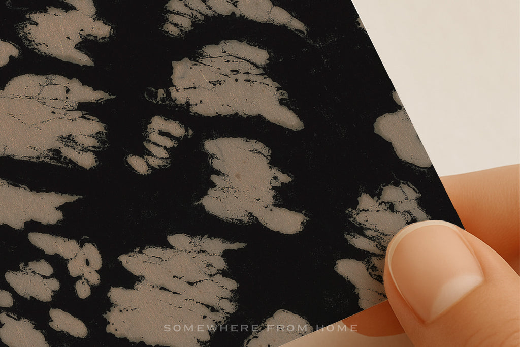 Study in Contrast – Black & Cream Abstract