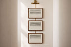 Quiet Horizon Set of 3 - Vintage Landscape Sketch