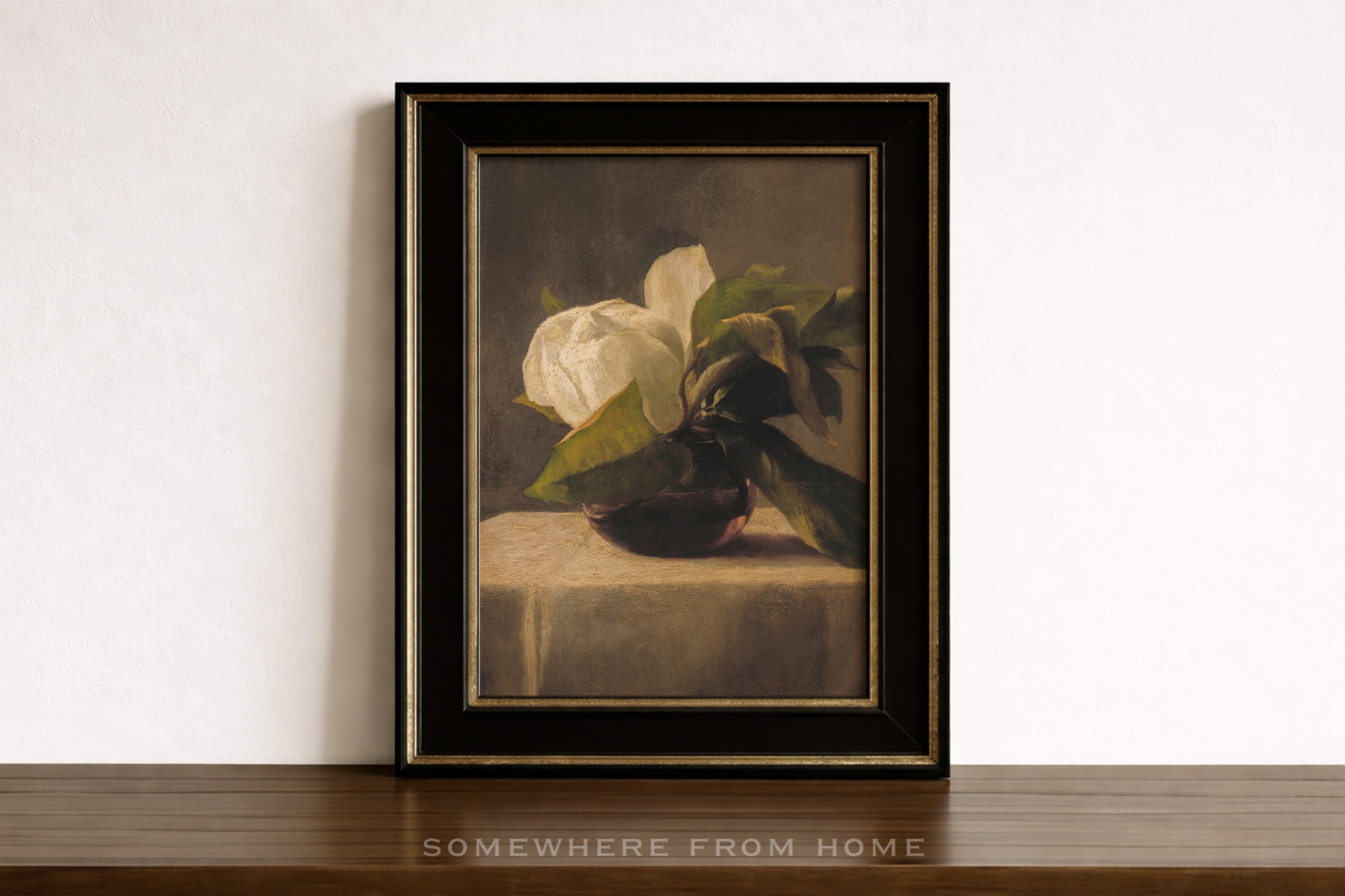 Magnolia Study - Vintage Floral Still-Life