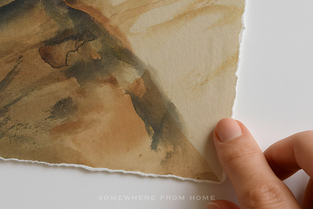 Portrait in Ochre - Watercolor Portrait