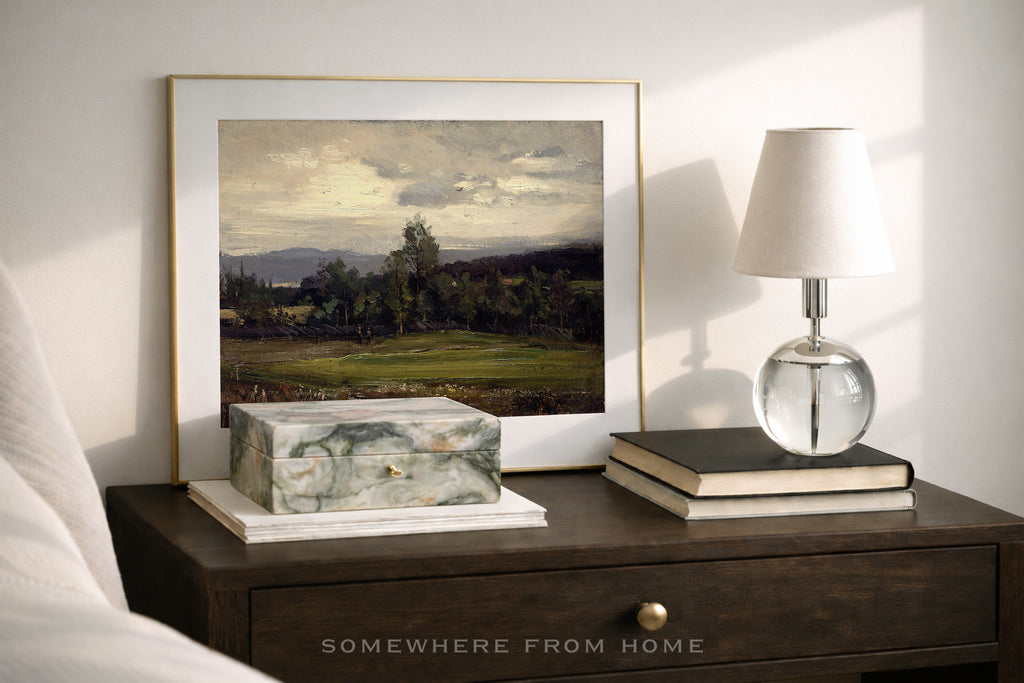 Beyond the Putting Green - Vintage Golf Course Landscape