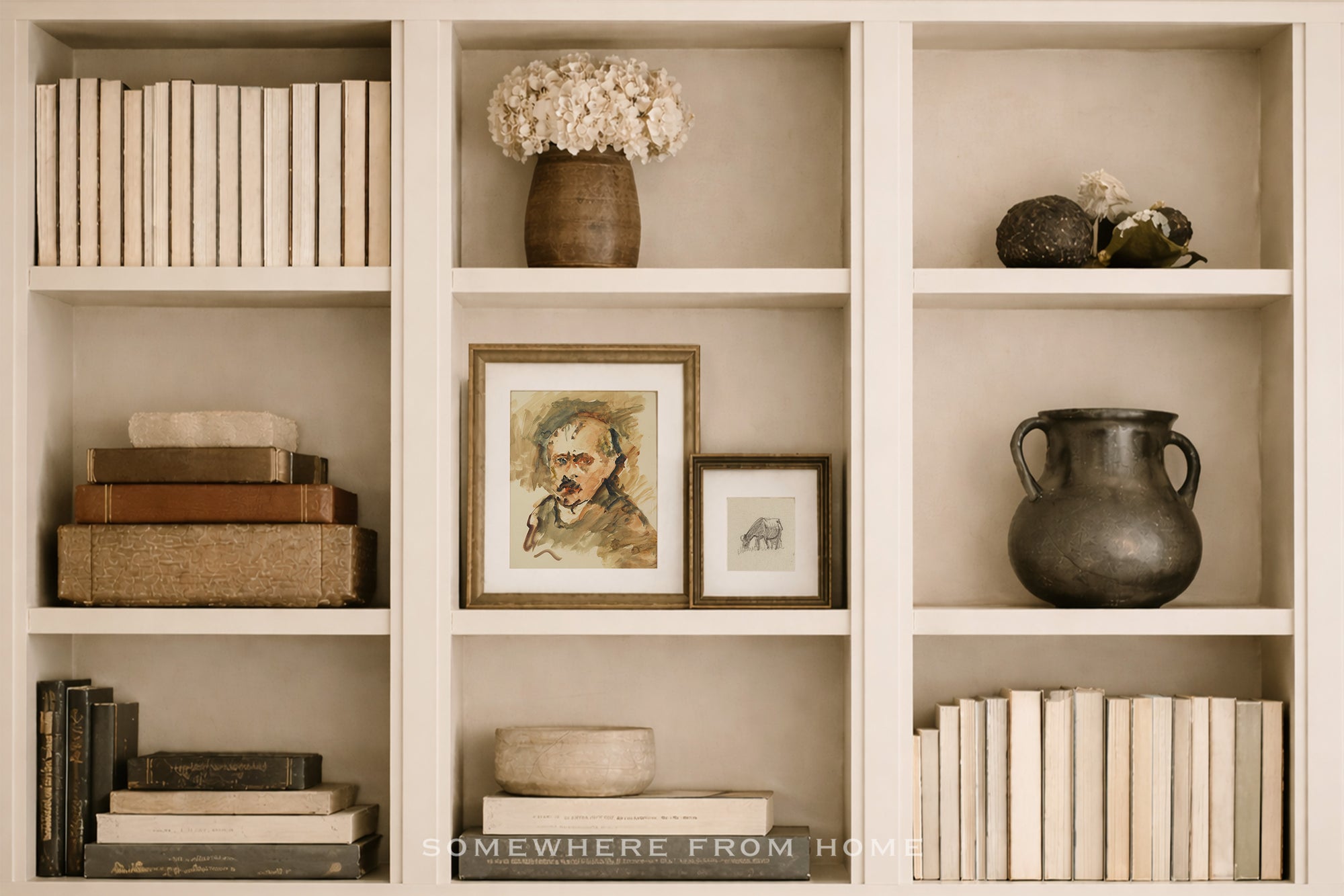 Portrait in Ochre - Watercolor Portrait