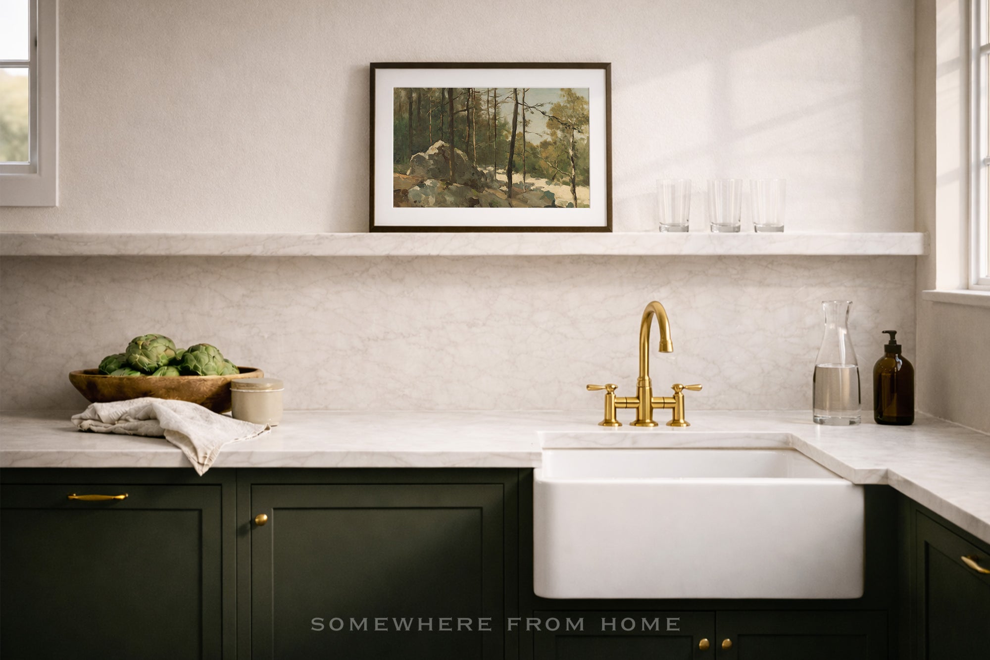 Quiet Pines - Vintage Forest Landscape