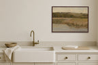 Quiet Meadow - Soft Neutral Countryside Painting
