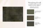 Verdant Haze - Moody Green Abstract Unframed Print