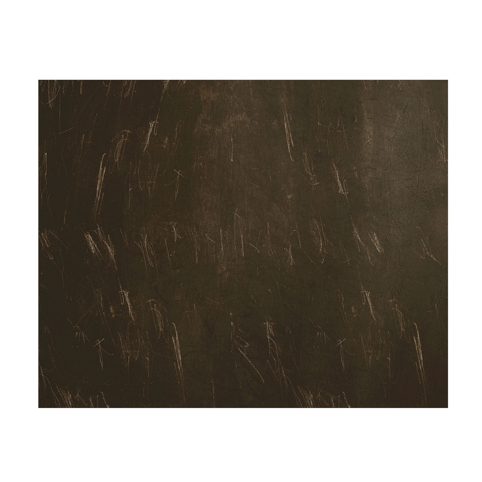 A square sample of dark brown textured wall art print with subtle distressed marks, centered on a white background.