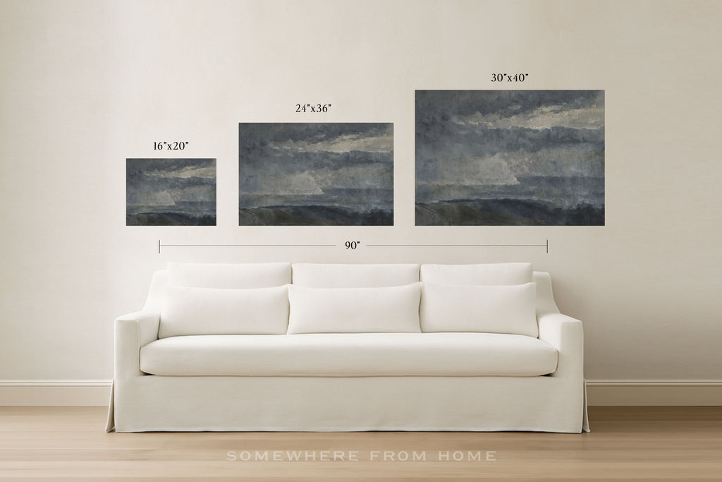 Low Tide Sky - Moody Coastal Landscape