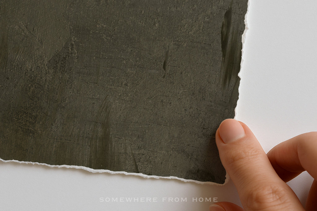 Verdant Haze - Moody Green Abstract