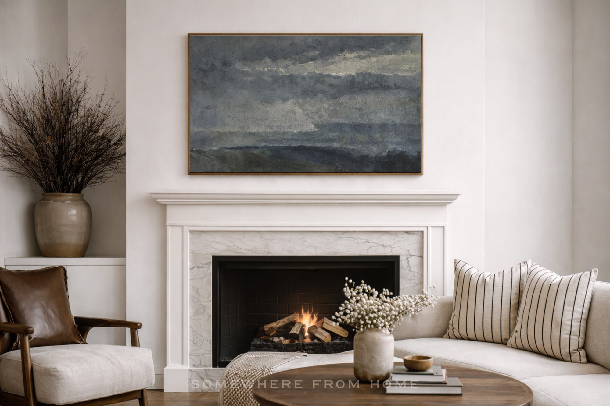 Low Tide Sky - Moody Coastal Landscape