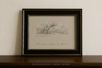 Terrain Study 1 - Vintage Landscape Sketch Print