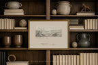 Terrain Study 2- Vintage Landscape Sketch