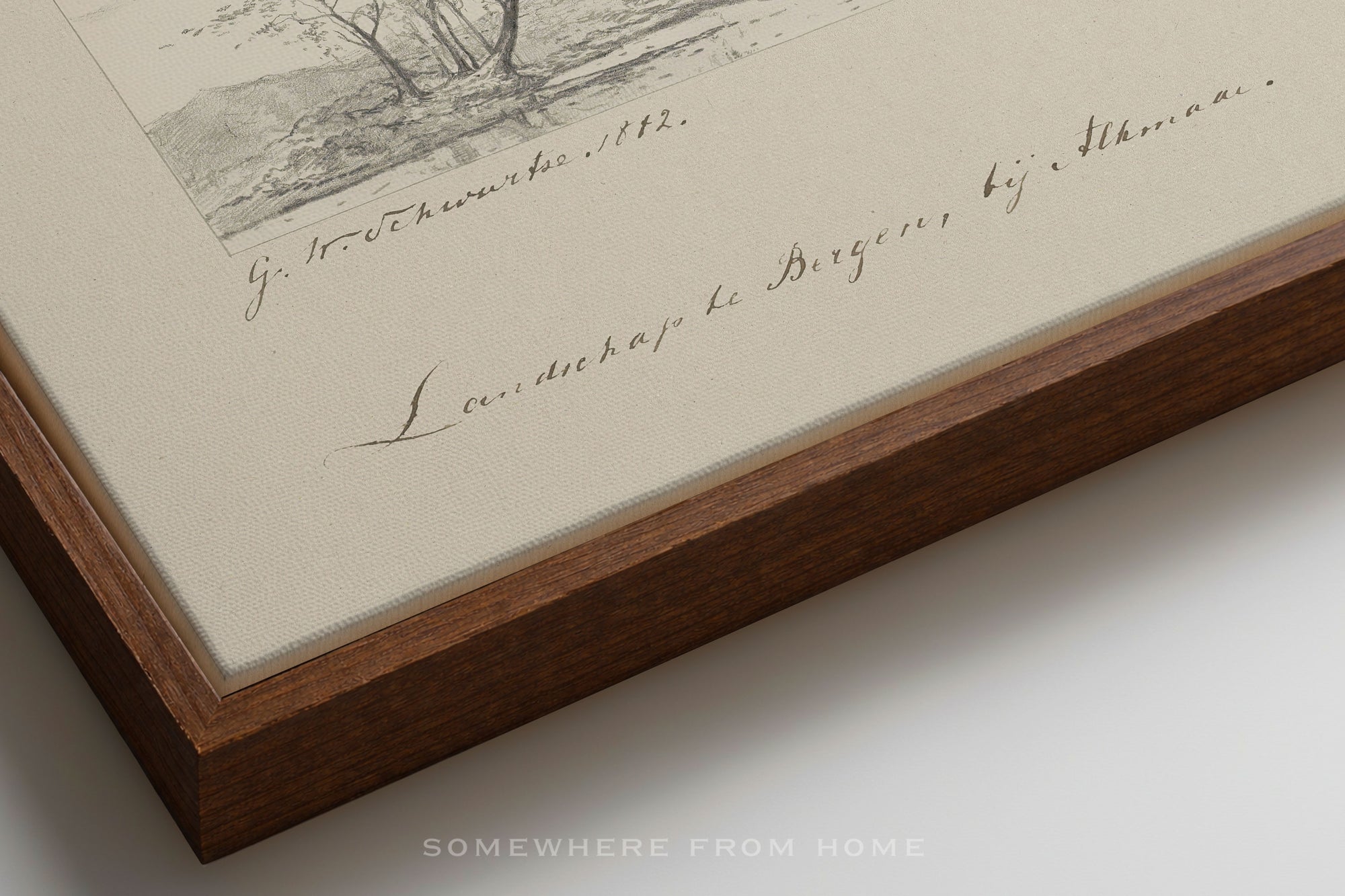 Terrain Study 1 - Vintage Landscape Sketch Print