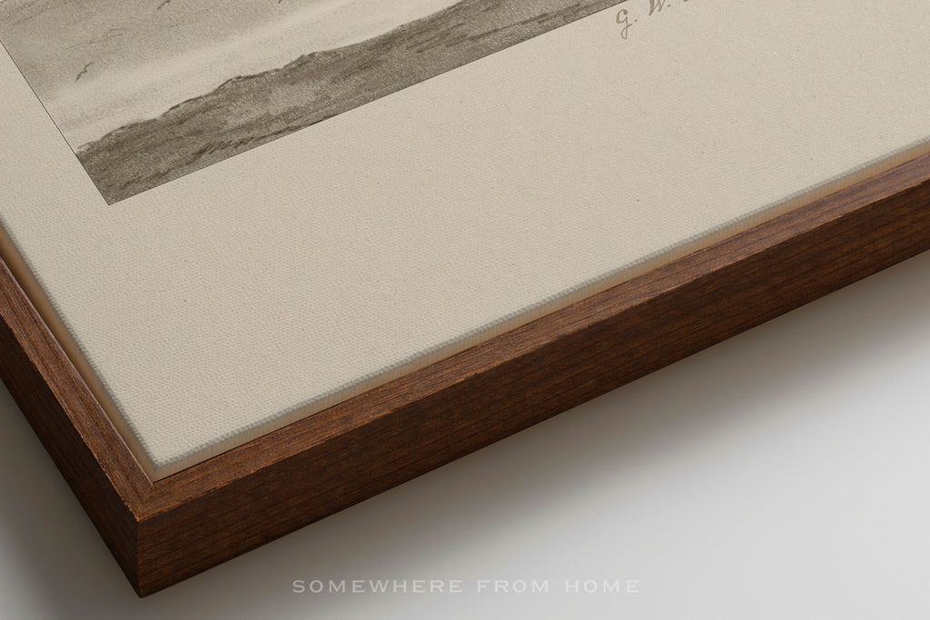Quiet Horizon 2 - Vintage Seascape Study