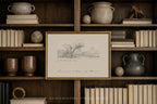 Terrain Study 1 - Vintage Landscape Sketch Print
