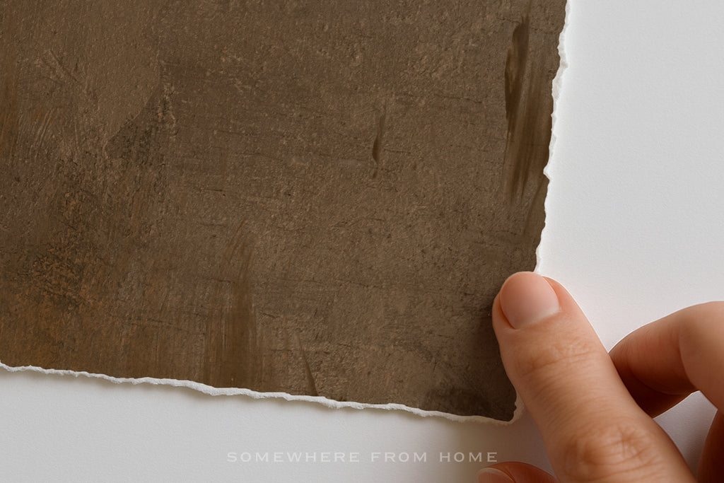 Burnished Horizon - Original Golden Brown Abstract