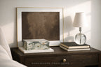 Umber Dusk - Moody Brown Abstract