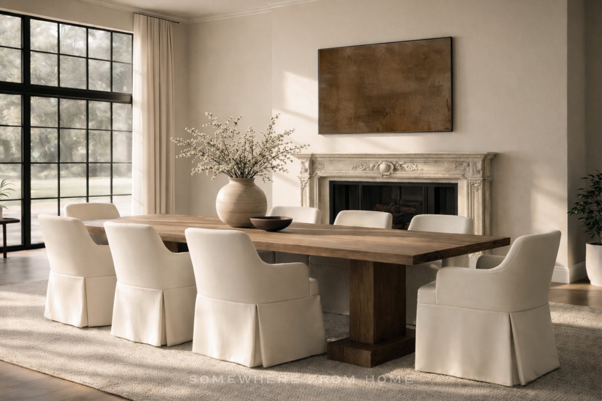 Burnished Horizon - Original Golden Brown Abstract