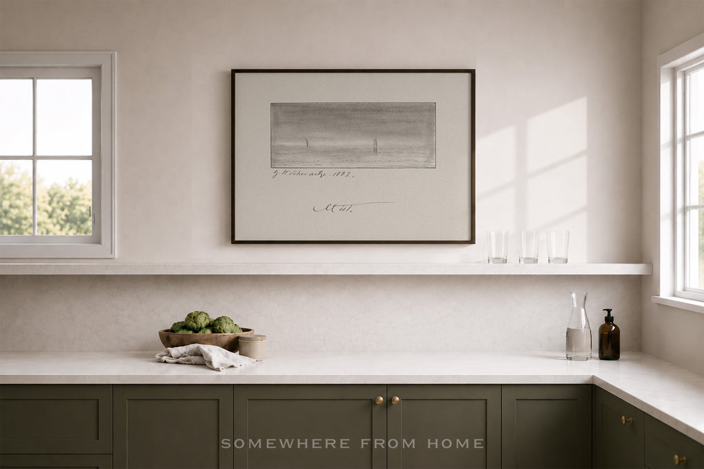 minimalist-coastal-pencil-drawing-wall-art-print-in-beach-kitchen_jpg